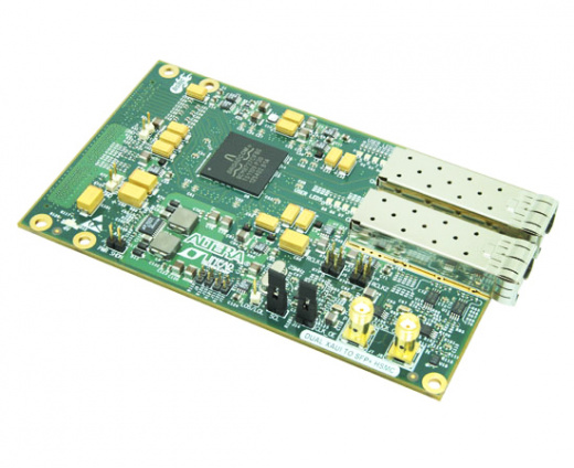 Плата с двойным подключением XAUI К SFP + HSMC